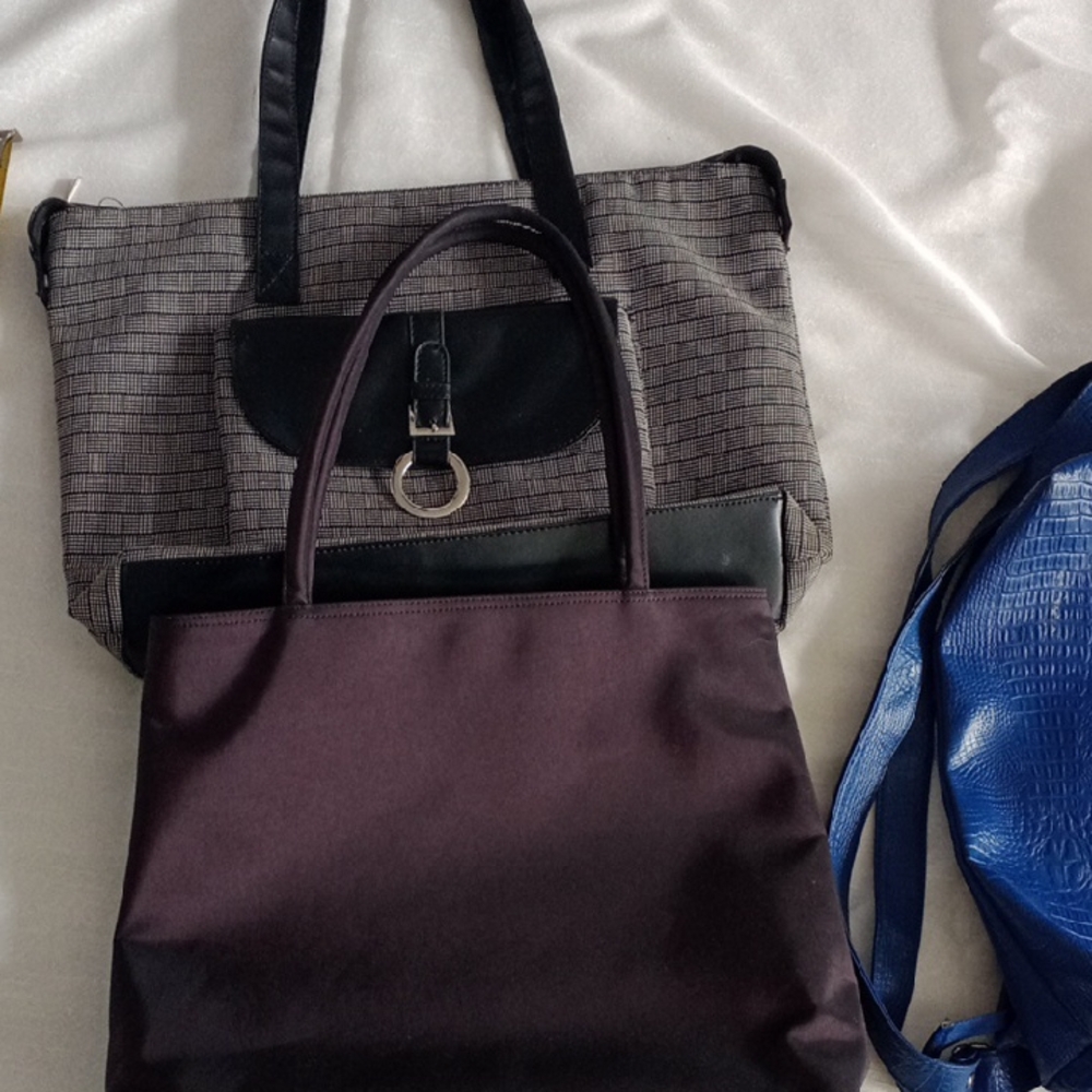 Elegant Black and Gray Women's Handbag 2🌟💕